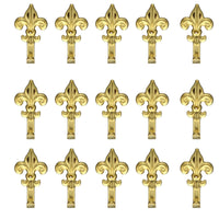 Set 15 Ganci Oro per Quadro Forma Giglio Chiodi da 17mm Ganci da 3cm 68241
