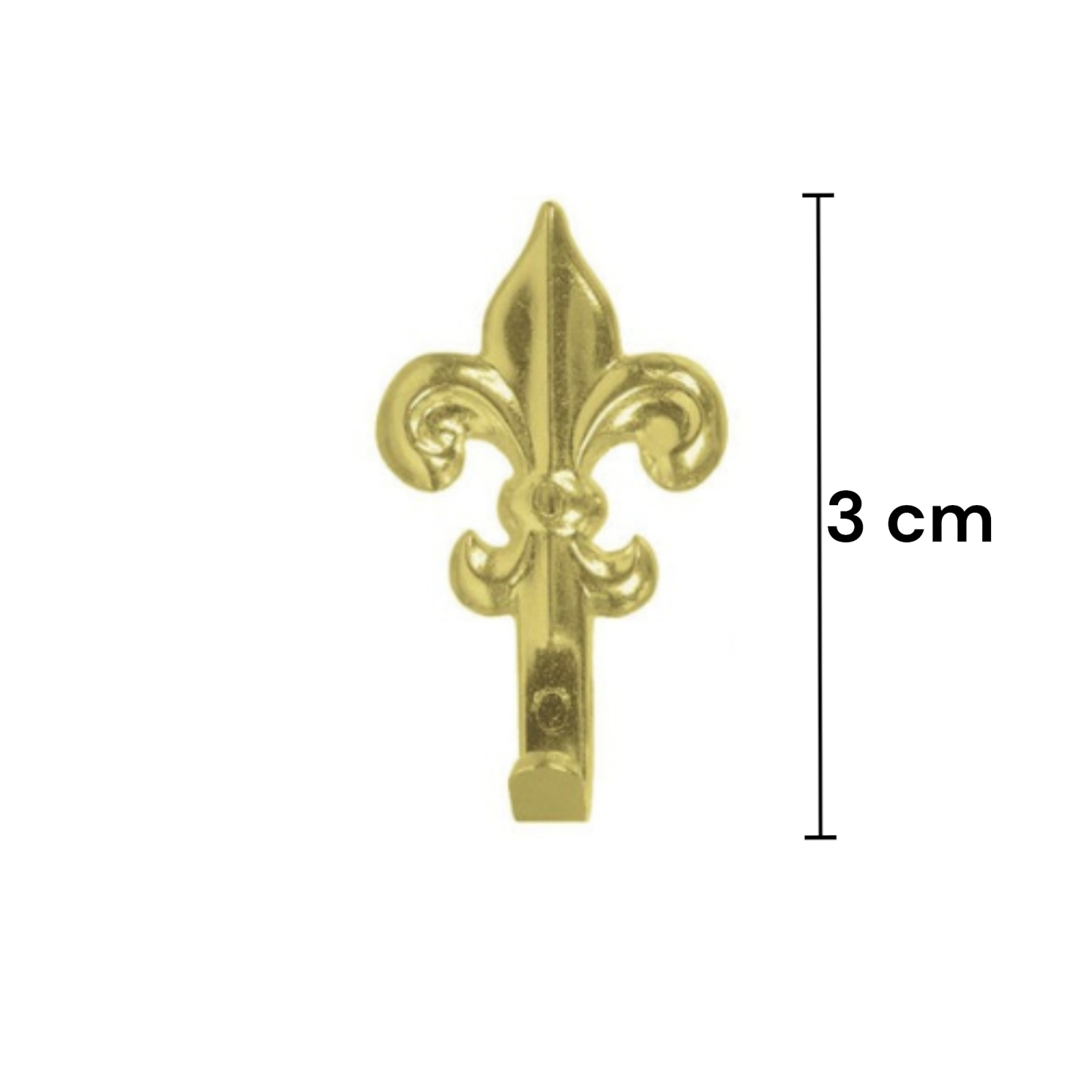 Set 15 Ganci Oro per Quadro Forma Giglio Chiodi da 17mm Ganci da 3cm 68241