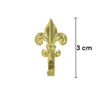 Set 15 Ganci Oro per Quadro Forma Giglio Chiodi da 17mm Ganci da 3cm 68241