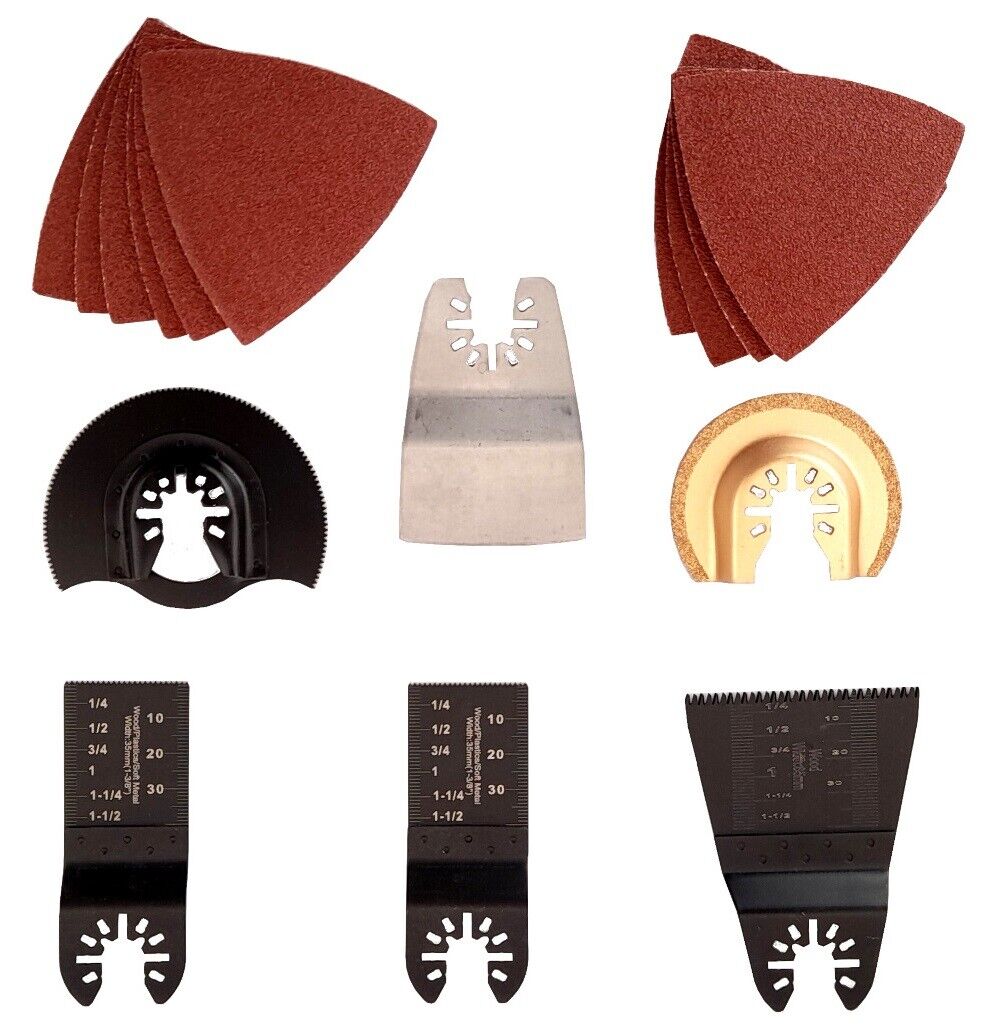 Set 16 accessori strumenti per utensile oscillante multifunzione lama taglio