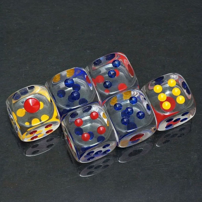 Set 18Pz Dadi da Gioco 15 mm a 6 Facce Per Giochi da Tavolo, Scuola, Attività