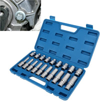 Set 19 Bussola torx da 1/2'' a Stella da E8 a E24 Per Avvitatori a Percussione