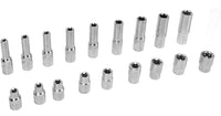 Set 19 Bussola torx da 1/2'' a Stella da E8 a E24 Per Avvitatori a Percussione