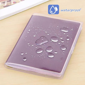 Set 2 Custodie Porta Passaporto PVC Impermeabili Protettive Passaporto Viaggio