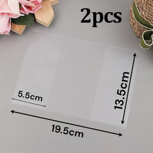 Set 2 Custodie Porta Passaporto PVC Impermeabili Protettive Passaporto Viaggio