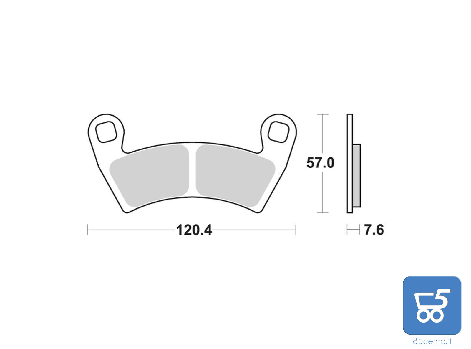Set 2 Pastiglie Freni AP Racing Off-Road Sintered Formula LMP497 ORR per MOTO