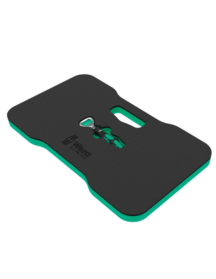 Set 2 pezzi cuscino protettivo per il ginocchio e apribottiglie WERA 9516