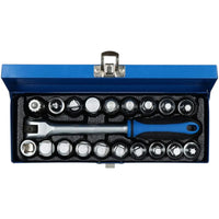Set 20 chiavi bussola per tappi scarico coppa olio 3/8'' + Chiave Snodo FS156116