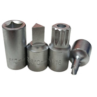 Set 20 chiavi bussola per tappi scarico coppa olio 3/8'' + Chiave Snodo FS156116