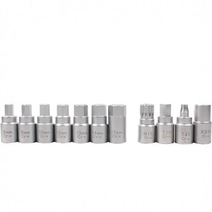 Set 21 Chiavi Bussola per Tappi Scarico Coppa Olio 3/8"+valigetta Art.867211