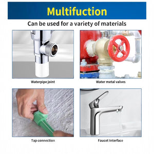 Set 3 PZ Nastro in Teflon Bianco PTFE Nastro Sigillante per Filettature, Raccordi Acqua e Gas 07124