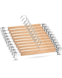 Set 3 Pz grucce in legno con clip regolabili. ART.10444