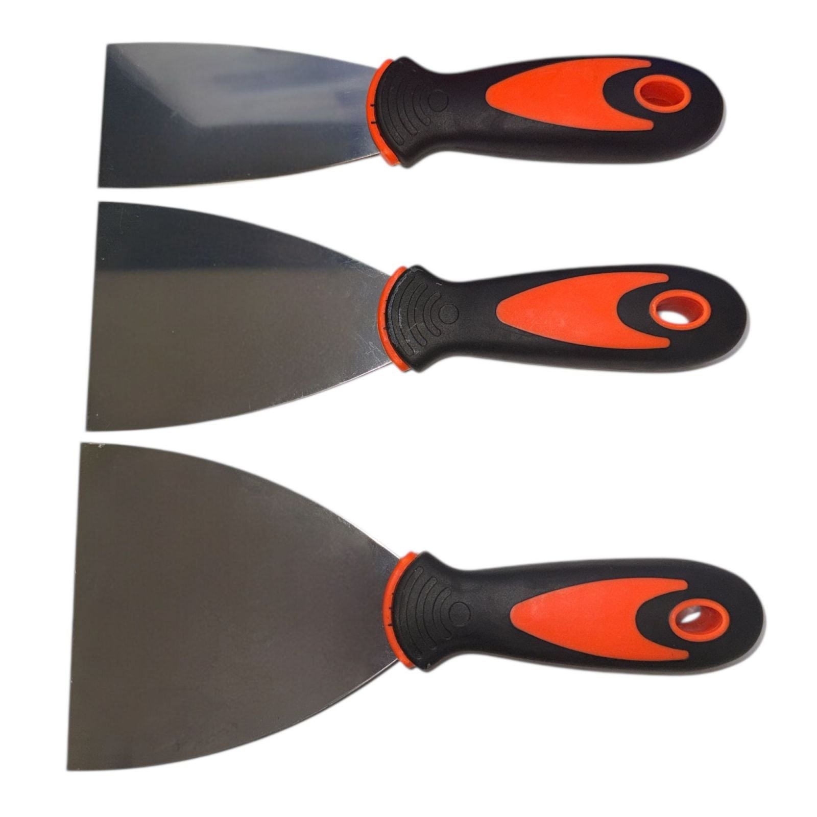 Set 3 Spatole in Acciaio Inox  50mm, 75mm, 100mmSpatole per Stucco Raschietto per Carta da Parati Intonaco GS-36175