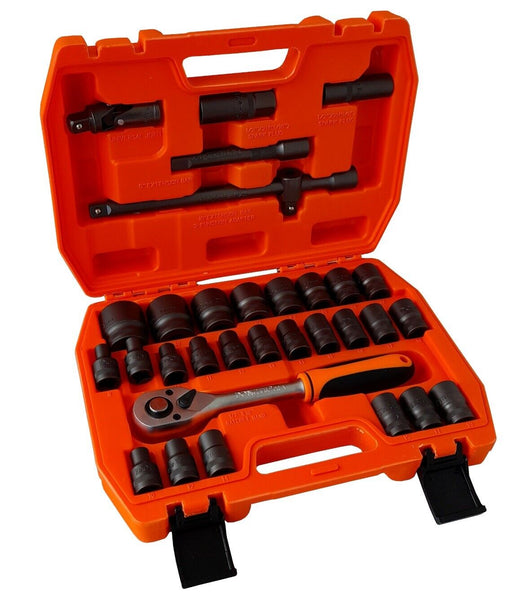 Set 32 bussole 1/2" esagonali e torx 8 - 32mm con cricchetto reversibile A.07072