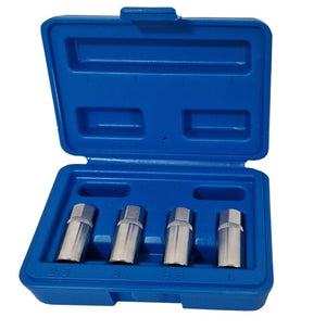 Set 4 PZ Estrattori Per Prigionieri a Rullo Rimozione Vite Spezzate Attacco 1/4"