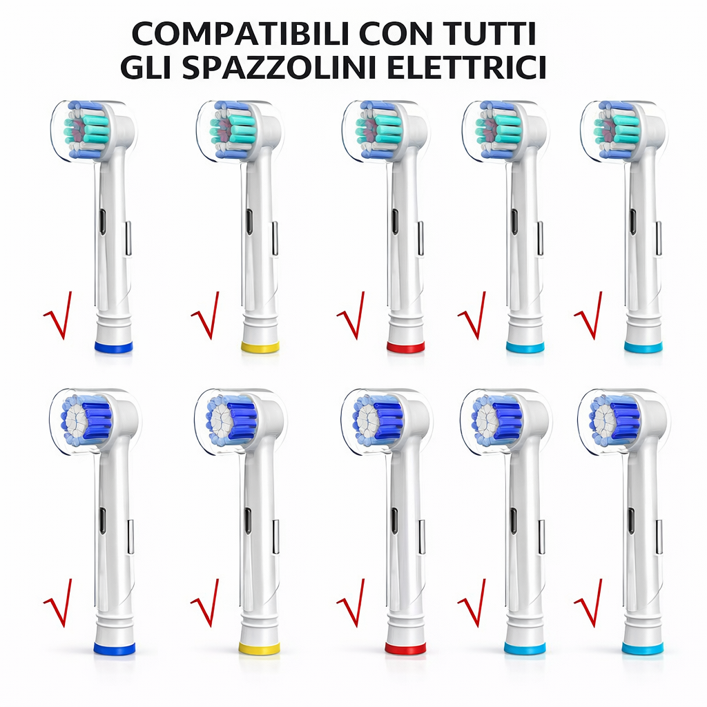 Set 4 Pezzi Copri Testina per Spazzolino Elettrico Universali Cappucci Protezion