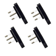 Set 4 Spina Presa Elettrica Salvaspazio Ultrapiatta 90° 2P+T 10A 250V 1028AN
