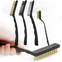 Set 4 spazzole metalliche per pulizia vernice saldatura delle scorie e ruggine