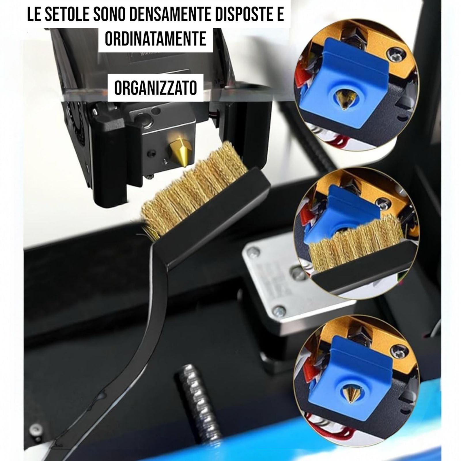 Set 4 spazzole metalliche per pulizia vernice saldatura delle scorie e ruggine