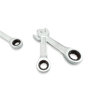 Set 5 chiavi combinate Cr-V fisse a cricchetto 10 12 13 17 e 19mm Art. 01083