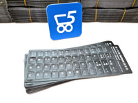 Set 50 Sticker adesivi universali per tastiera in lingua Italiana IT universale per ricondizionare Dell Lenovo Hp Fujitsu Asus Acer