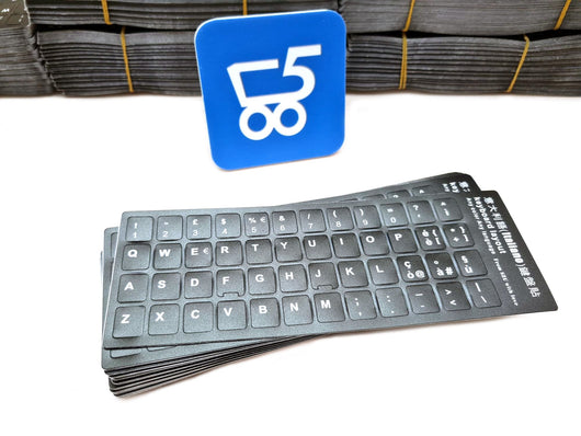 Set 50 Sticker adesivi universali per tastiera in lingua Italiana IT universale per ricondizionare Dell Lenovo Hp Fujitsu Asus Acer