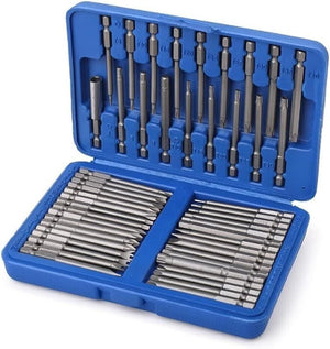 Set 50 punte extra lunghe torx stella esagonale e forma U per trapano avvitatore