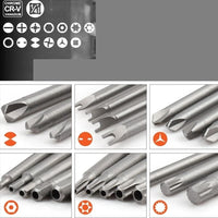 Set 50 punte extra lunghe torx stella esagonale e forma U per trapano avvitatore