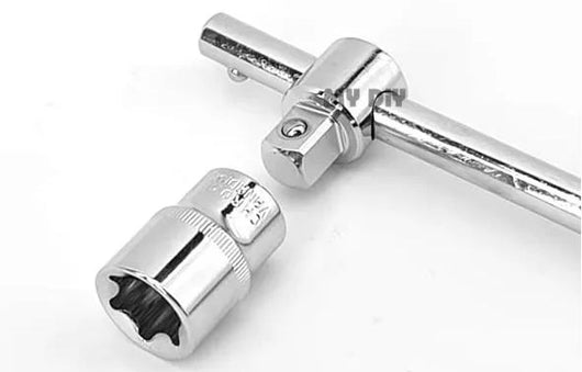 Set 6 Bussole Torx  1/4 Cromo Vanadio attacco E4, E5, E6, E7, E8 6 Pz ART.7534