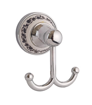 Set 6 accessori da bagno cromo cromati e vetro satinato arredo vintage 52438