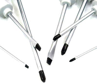 Set 7 cacciaviti con punta magnetica a croce e a taglio giraviti isolati + borsa