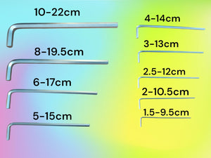 Set 9 Chiavi A Brugola Esagonali Extra Lunghe Da 1.5 mm a 10 mm YX-1006
