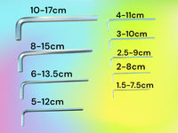 Set 9 Chiavi A Brugola Esagonali Extra Lunghe Da 1.5 mm a 10 mm YX-1005