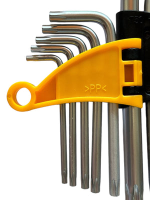 Set 9 Chiavi Torx a L Corte Tascabili Cromo Vanadio Chiavi Da T10 a T50 YX-1001
