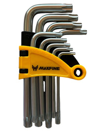 Set 9 Chiavi Torx a L Corte Tascabili Cromo Vanadio Chiavi Da T10 a T50 YX-1001