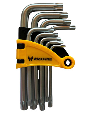 Set 9 Chiavi Torx a L Corte Tascabili Cromo Vanadio Chiavi Da T10 a T50 YX-1001