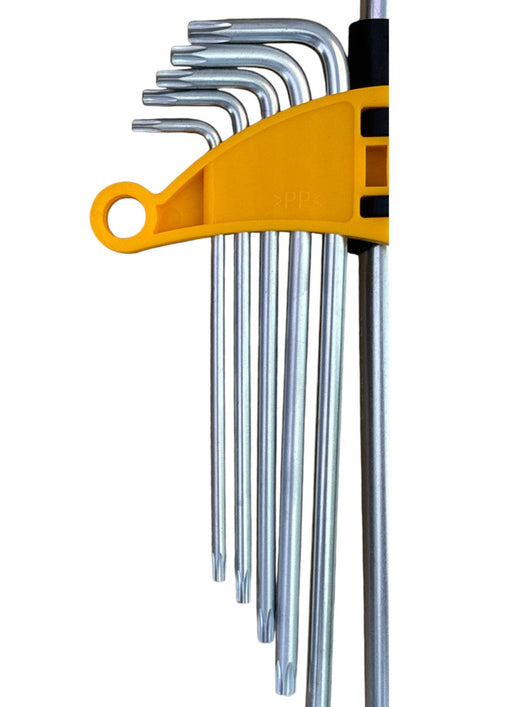Set 9 Chiavi Torx a L Extra Lunghe Cromo Vanadio Chiavi Da T10 a T50 YX-1003