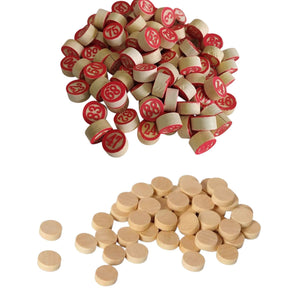 Set 90 Numeri in Legno per Tombola + 90 Coprinumeri Gioco Classico per Famiglia, Natale, Feste