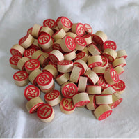 Set 90 Numeri in Legno per Tombola + 90 Coprinumeri Gioco Classico per Famiglia, Natale, Feste