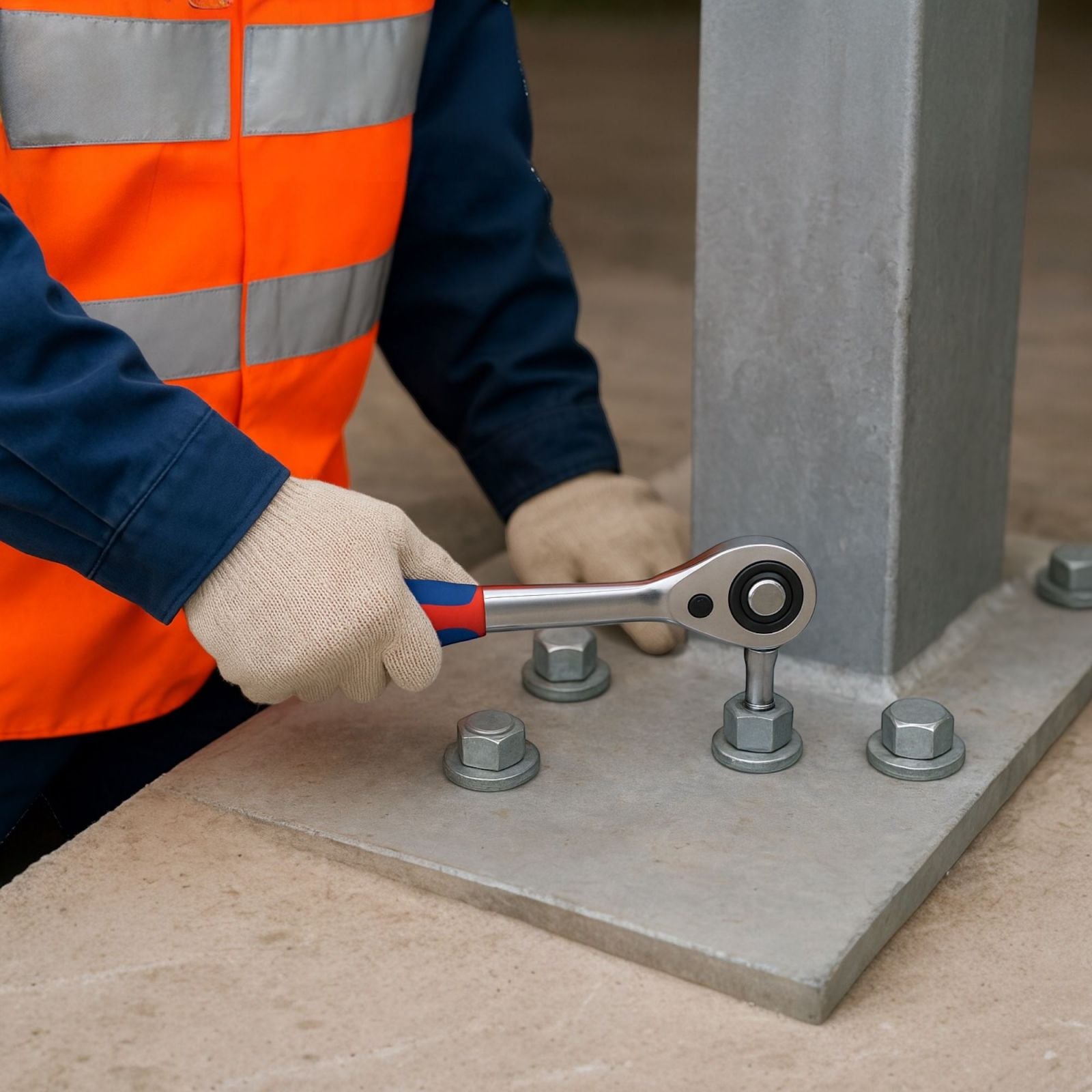 Set 9Pz Chiavi a Cricchetto Reversibili 8-22 mm 72 denti in CR-V manico ergonomico 07809