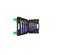 Set 9Pz Chiavi a Cricchetto Reversibili 8-22 mm 72 denti in CR-V manico ergonomico 07809