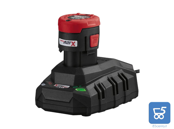 Set Avvitatore a Batteria 12V PARKSIDE PERFORMANCE PBSPA 12 E4 Brushless con Caricatore Batteria Litio 2A Punte Inserti e Accessori