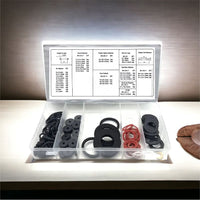 Set Di 125 Rondelle Piatte Rondelle in gomma per Idraulici Rubinetti ART-07522