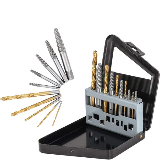 Set Kit 10 Estrattori di Viti Bulloni Punte Per trapano A Mano Sinistra 610203