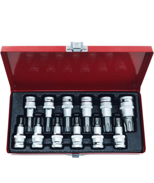 Set Kit chiavi a bussola 12 pz Torx 1/2" bussole punta torx da T20-T80 utensili