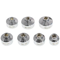 Set Kit di Chiavi a tazza per Filtro Olio 7 Pz Per Chiave a Cricchetto 24-38mm