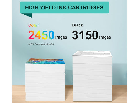 Set Toner di Ricambio Compatibile per Stampanti HP Color Laserjet Pro MFP M283fdw M255dw M282nw con Chip Giallo Magenta Nero Ciano