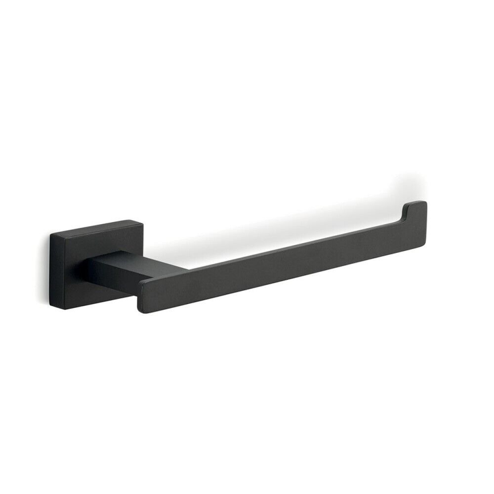 Set da bagno 6 pezzi in acciaio nero e vetro accessori bagno m 87262