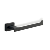 Set da bagno 6 pezzi in acciaio nero e vetro accessori bagno m 87262