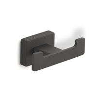 Set da bagno 6 pezzi in acciaio nero e vetro accessori bagno m 87262